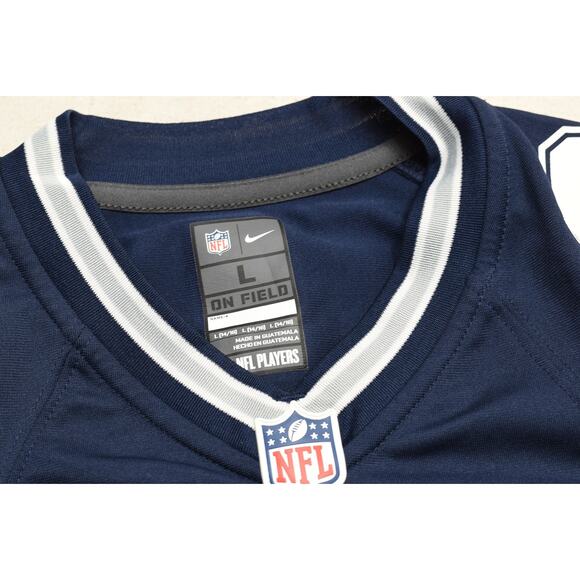 Dallas Cowboys Football Jersey Mens Large NFL Ezekiel Elliott 21 Nike - Picture 7 of 8